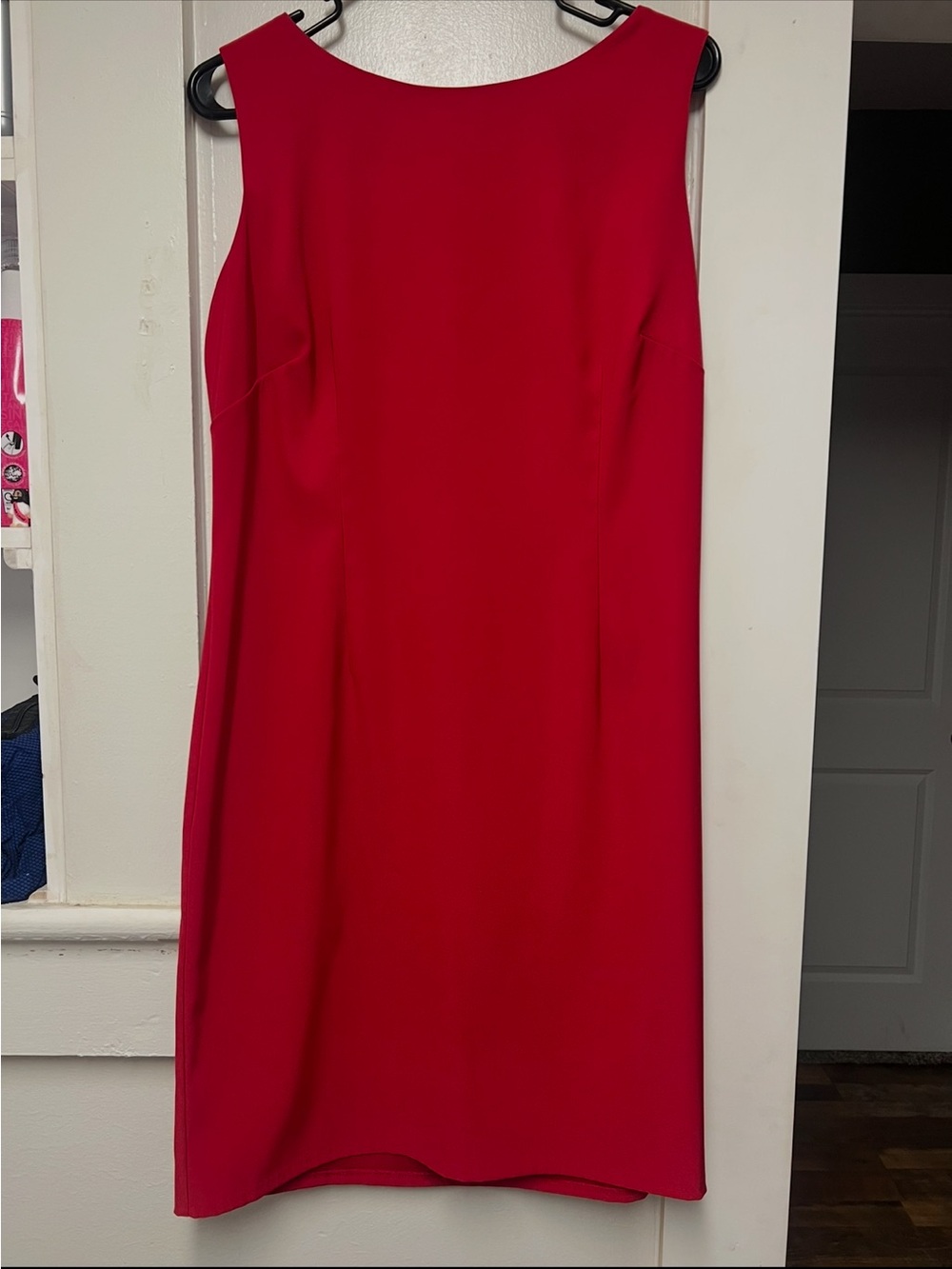 Danny & Nicole Vibrant Red Sleeveless Shift Dress
